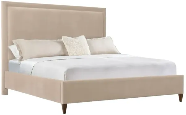 Archives Upholstered Linen Bed, Beige