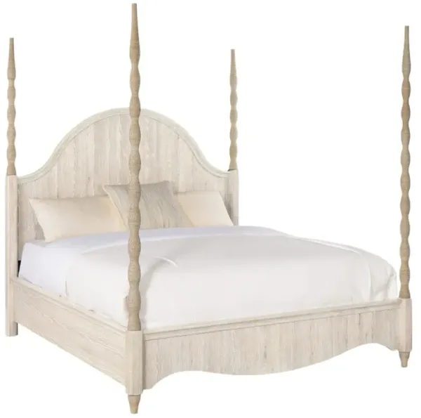 Serenity Jetty Rope-Wrapped Poster Bed, Surf