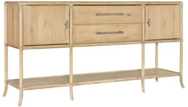 Retreat Pole Rattan 2-Door 2-Drawer Sideboard - Dune - Hooker Furniture - Beige