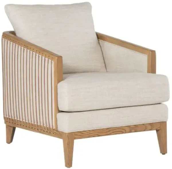 Enveyed Stationary Chair - Beige Linen - Hooker Furniture