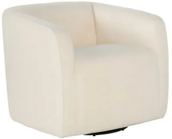Bennet Swivel Club Chair - Beige Linen - Hooker Furniture