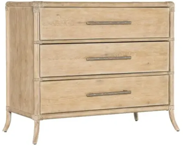 Retreat Pole Rattan 3-Drawer Chest - Hooker Furniture - Beige