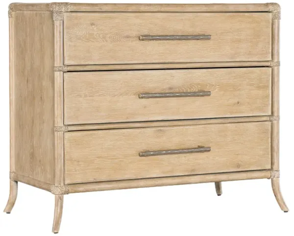 Retreat Pole Rattan 3-Drawer Chest - Hooker Furniture - Beige