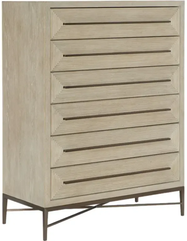 Cascade 6-Drawer Chest - Terrain - Hooker Furniture - Beige