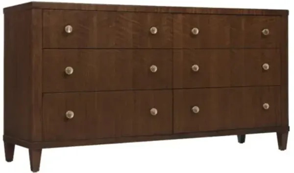 Archives 6-Drawer Dresser - Walnut - Hooker Furniture - Brown
