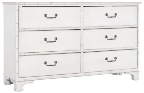 Charleston 6-Drawer Dresser - White Heron - Hooker Furniture