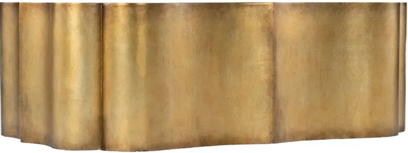 Melange Tevis Bluff Cocktail Table, Gold Leaf