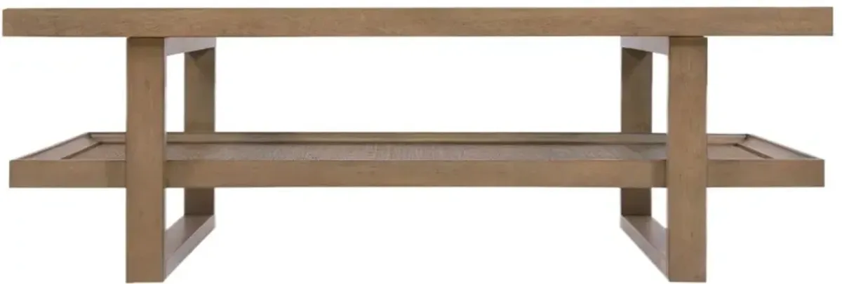 Sonnet Cane Rectangular Cocktail Table, Wren