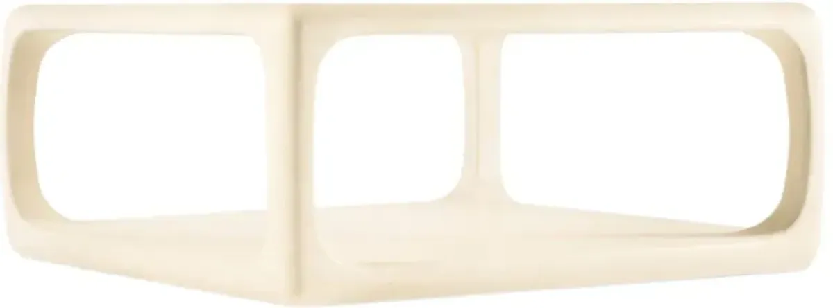 Westwood Square Cocktail Table, Textured Alabaster