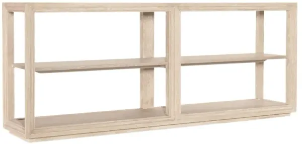 Nouveau Chic Glass Top Console Table, Sandstone