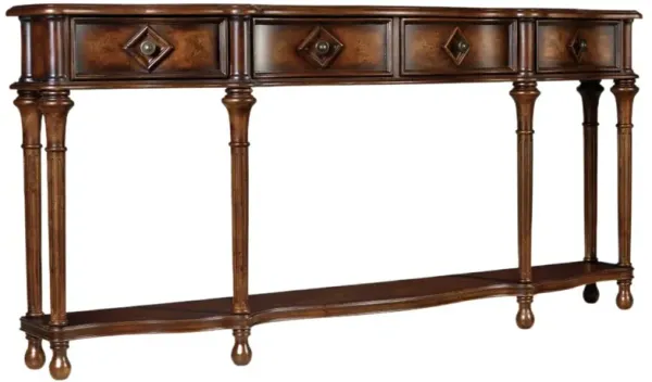 72" 4-Drawer Hall Console, Cherry