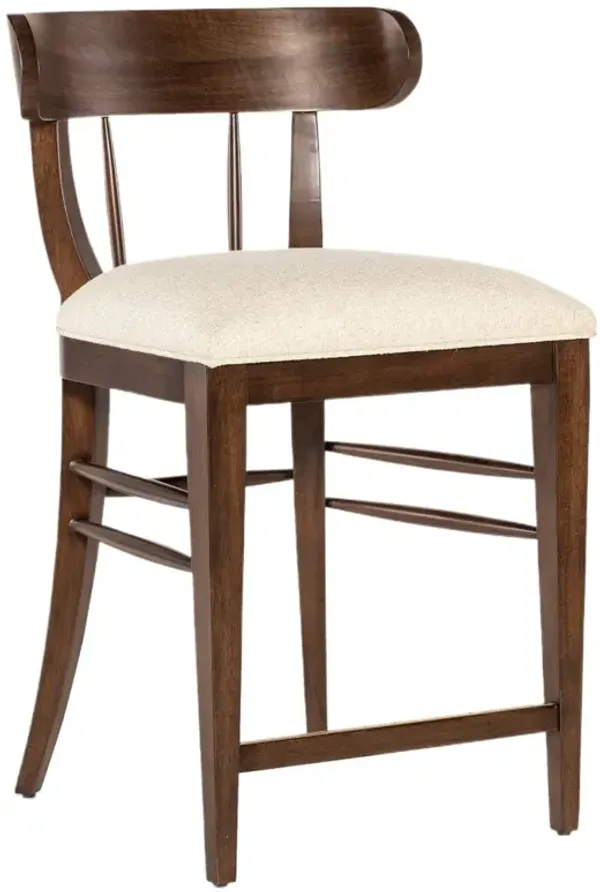Archives Linen Counter Stool - Beige - Hooker Furniture