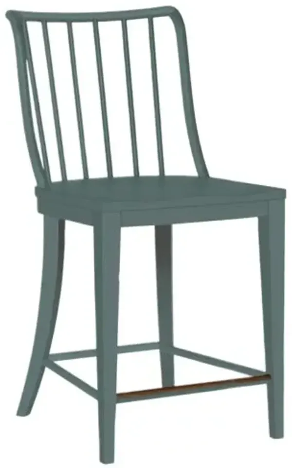 Serenity Bermuda Counter Chair - Hooker Furniture - Blue