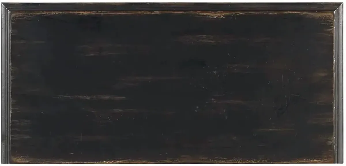 Living Room 2-Door Chest, Black