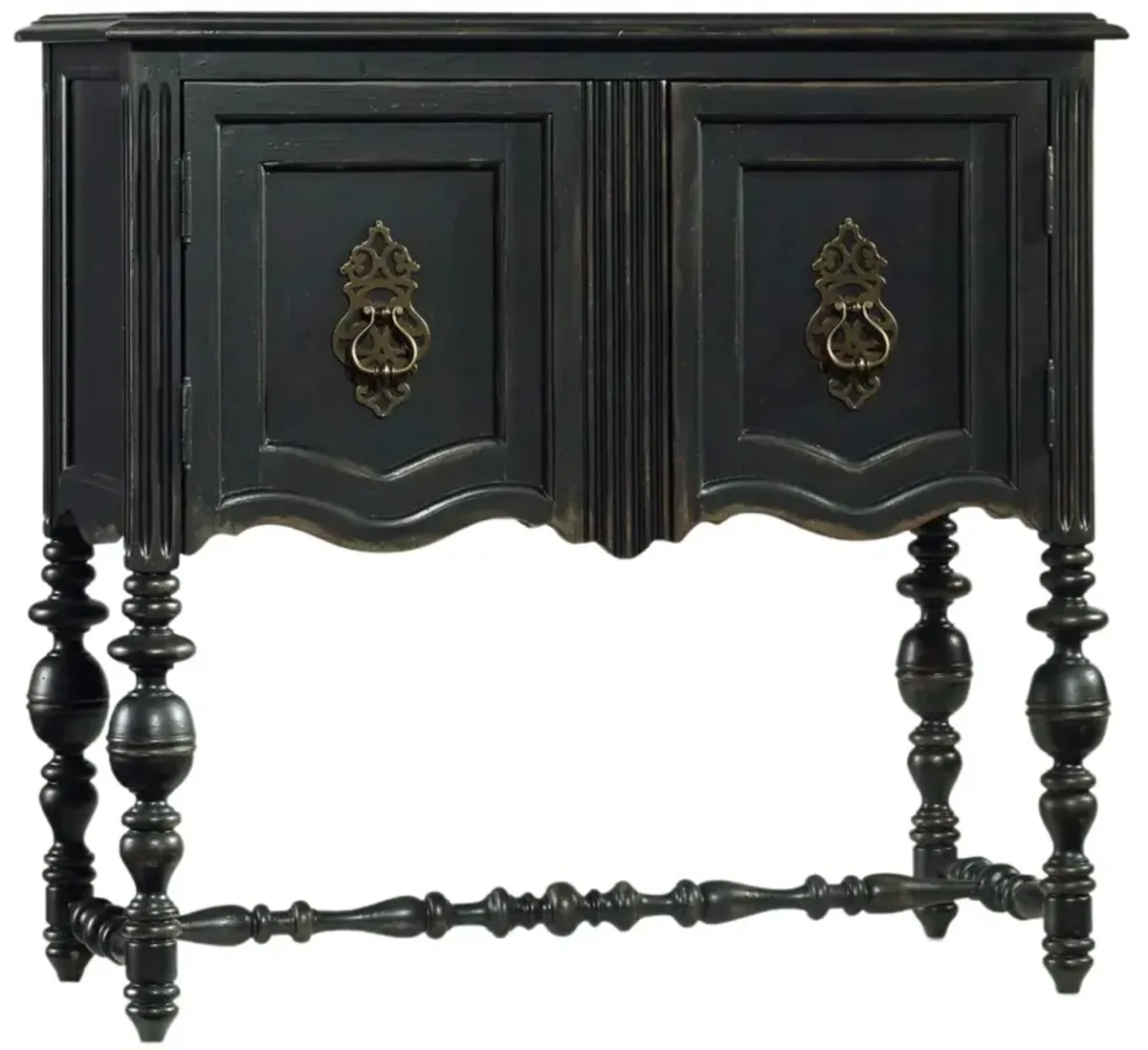 Living Room 2-Door Chest, Black