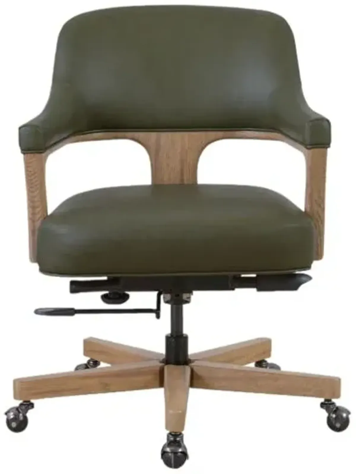 Briar Executive Swivel Tilt Leather Desk Chair - Green - Hooker Furniture