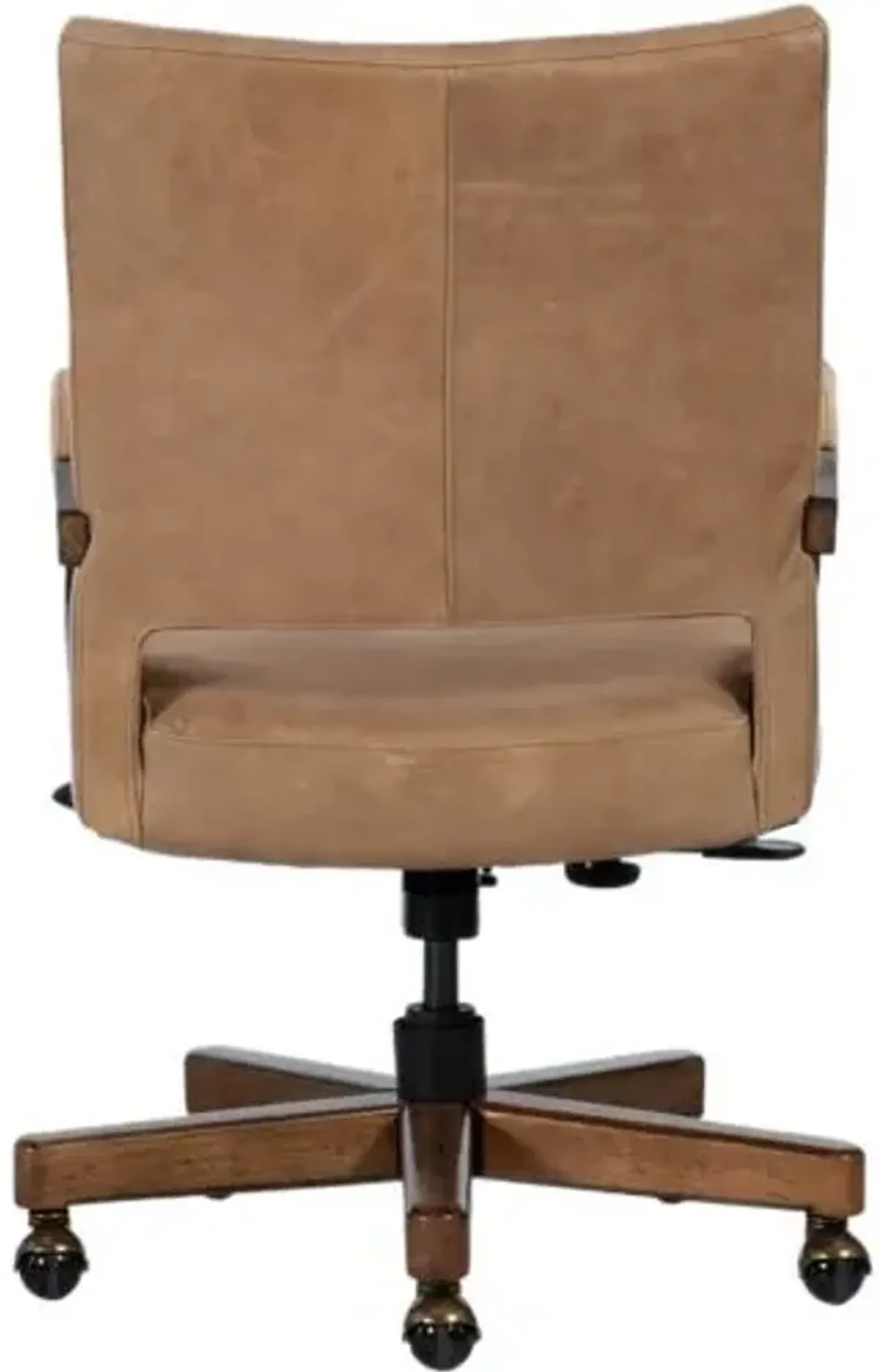 Chace Executive Leather Swivel Tilt Desk Chair - Venerando Latte - Hooker Furniture - Brown