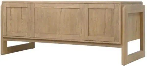 Kalamazoo Executive Desk - White Oak - Hooker Furniture - Brown