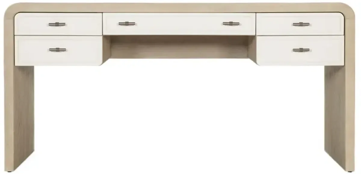 Brixton Writing Desk, Pebble/Ivory