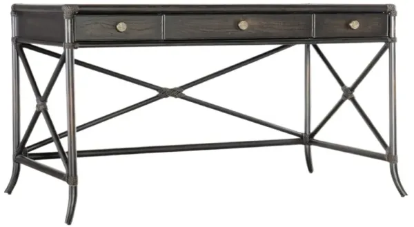 Retreat Pole Rattan Writing Desk - Hooker Furniture - Brown