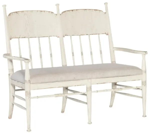 Americana Upholstered Linen Dining Bench