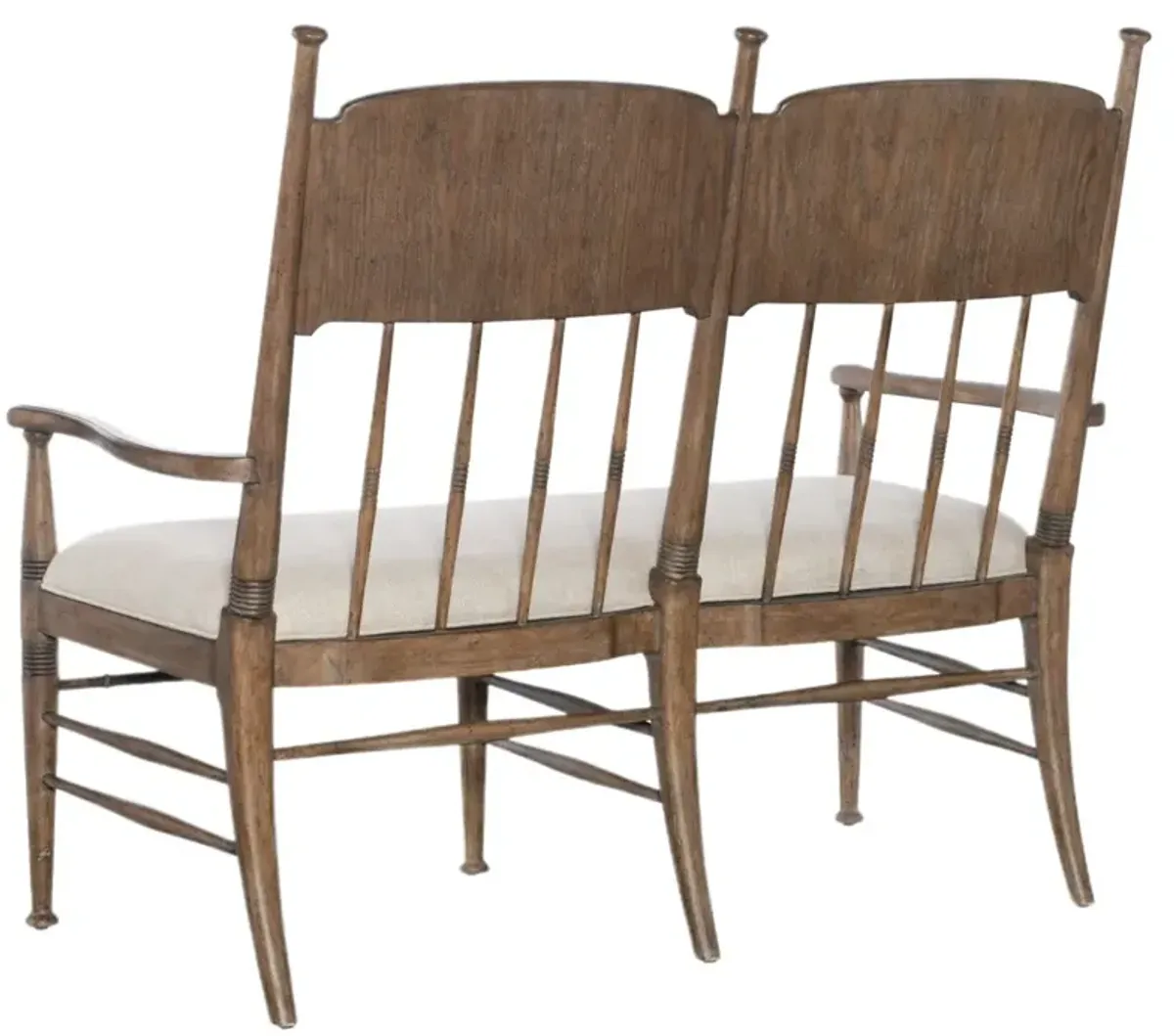 Americana Upholstered Linen Dining Bench