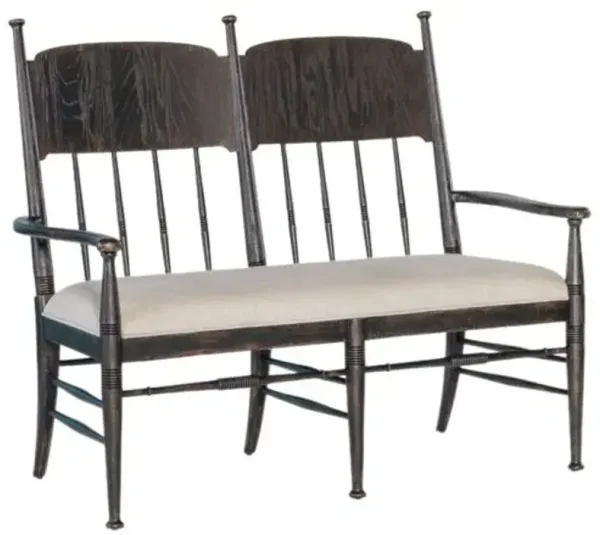 Americana Upholstered Linen Dining Bench - Hooker Furniture - Beige