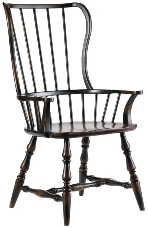 Sanctuary Spindle Arm Chair, Ebony