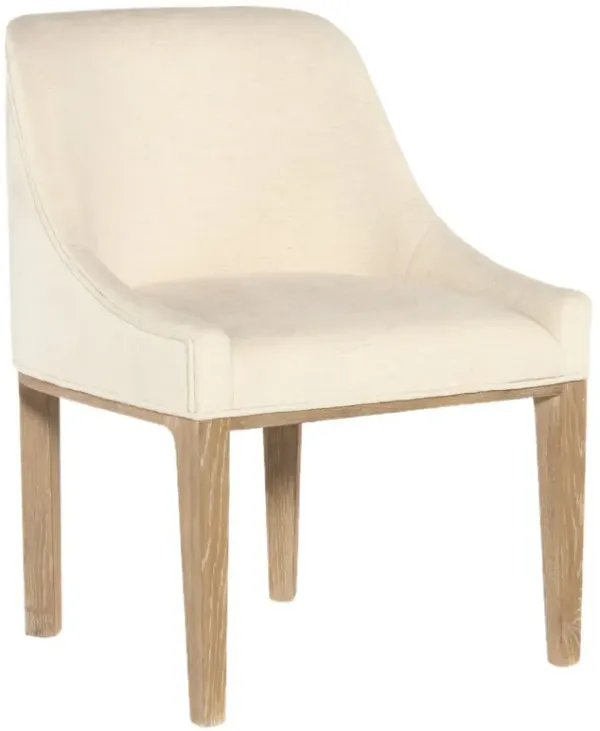 Banyon Bay Levi Oyster Upholstered Host Chair, Beige Linen