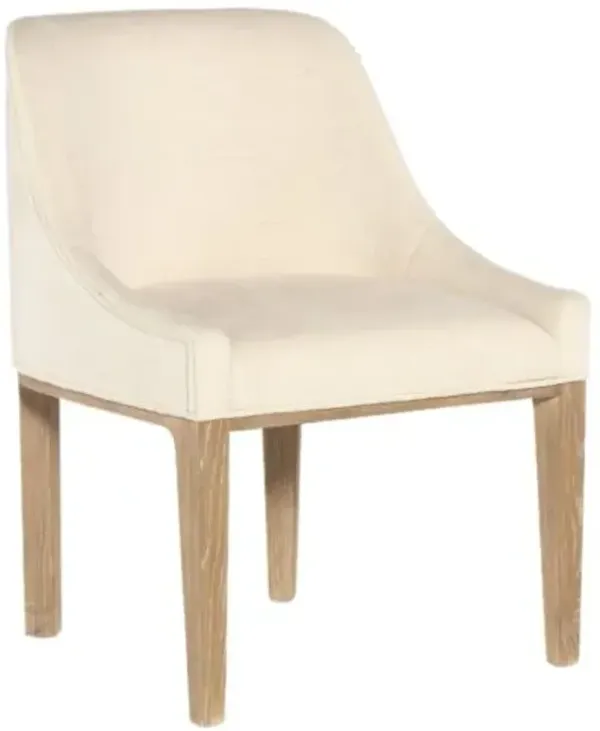 Banyon Bay Levi Oyster Upholstered Host Chair - Beige Linen - Hooker Furniture