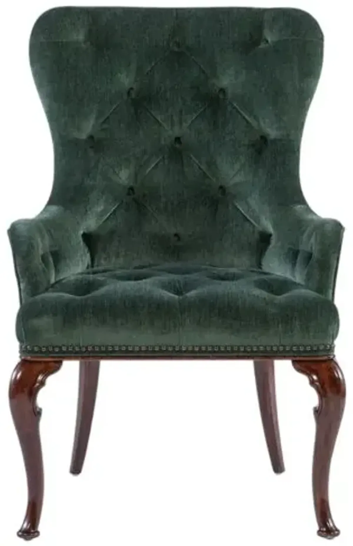 Charleston Chenile Host Chair - Maraschino Cherry - Hooker Furniture - Brown