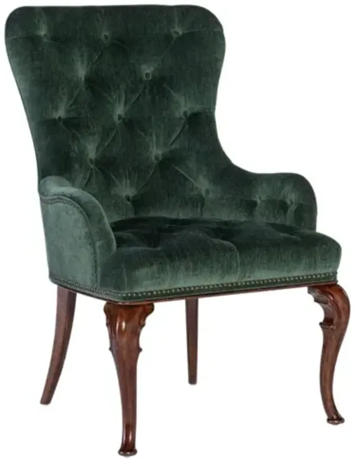 Charleston Chenile Host Chair - Maraschino Cherry - Hooker Furniture - Brown