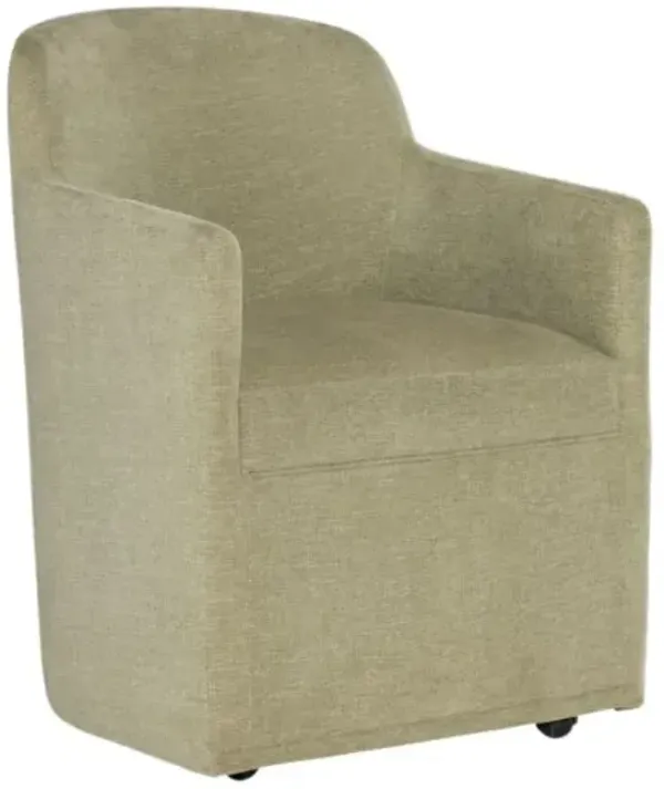 Izabela Upholstered Linen Arm Chair - Hooker Furniture - Green
