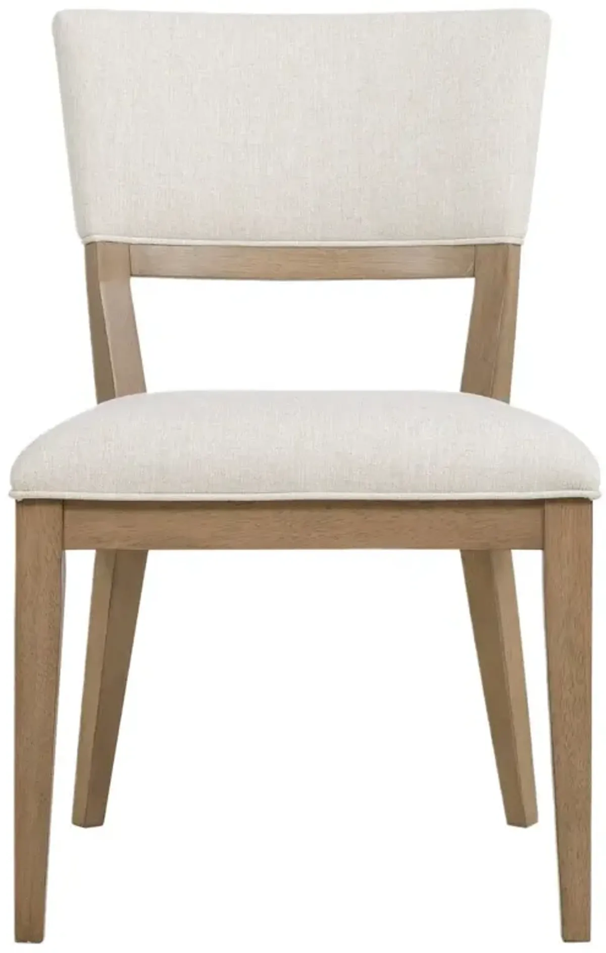 Sonnet Upholstered Linen Dining Side Chair, Wren/Savile Oatmeal