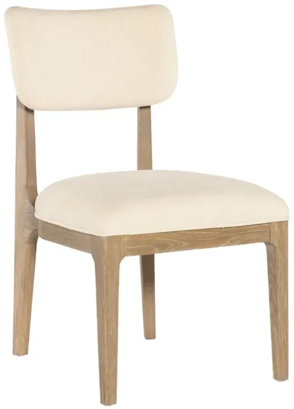 Banyon Bay Levi Oyster Upholstered Side Chair, Beige Linen