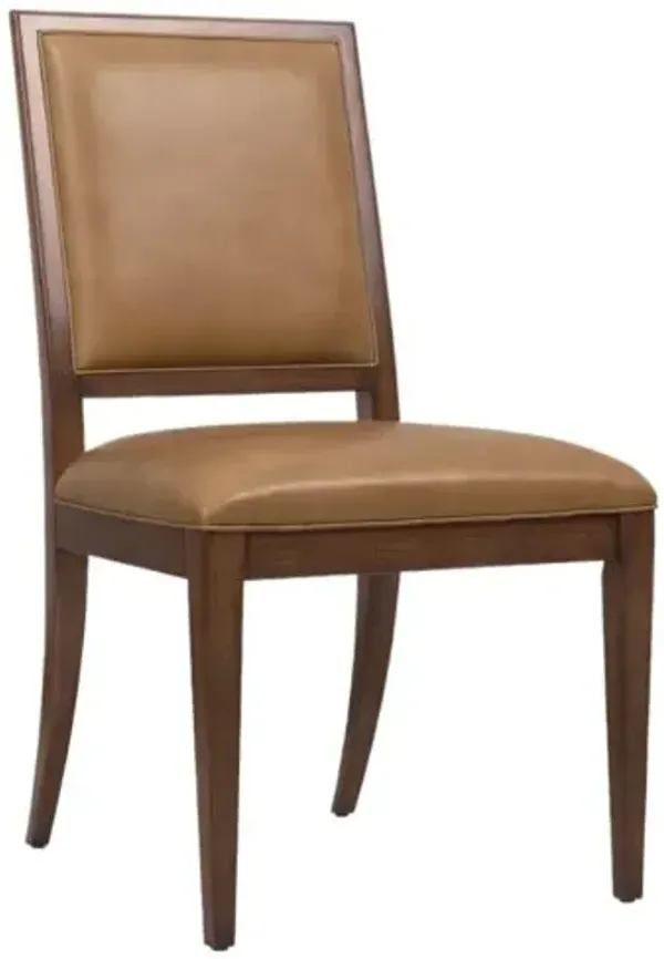 Archives Leather Side Chair - Brown - Hooker Furniture