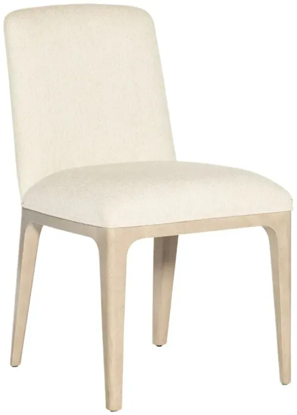 Westwood Upholstered Linen Side Chair, Polished Limestone/Tillson Cloud