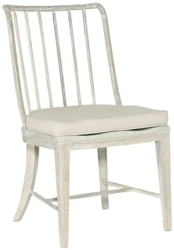 Serenity Bimini Spindle Linen Side Chair, Surf/Oyster