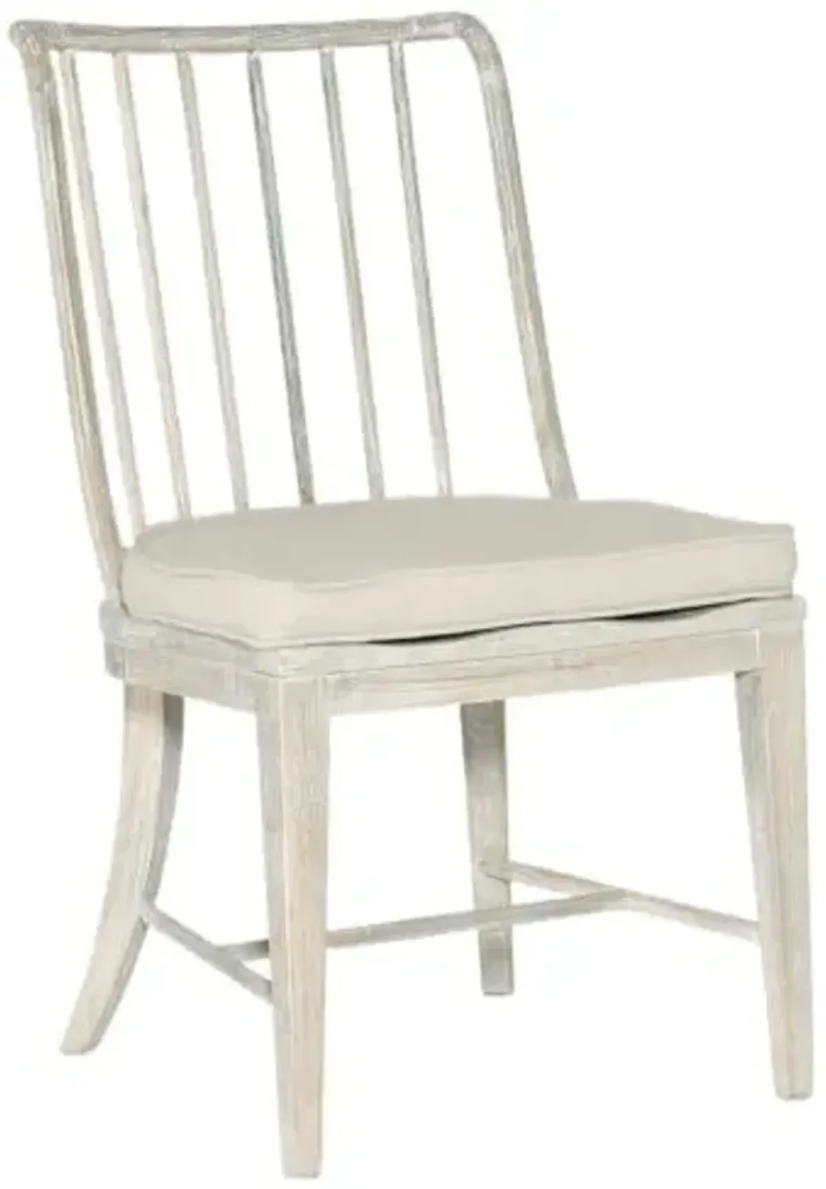 Serenity Bimini Spindle Linen Side Chair - Surf/Oyster - Hooker Furniture - Beige