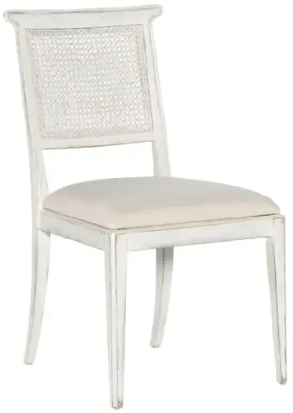 Charleston Upholstered Linen Cane Back Side Chair - Hooker Furniture - Beige