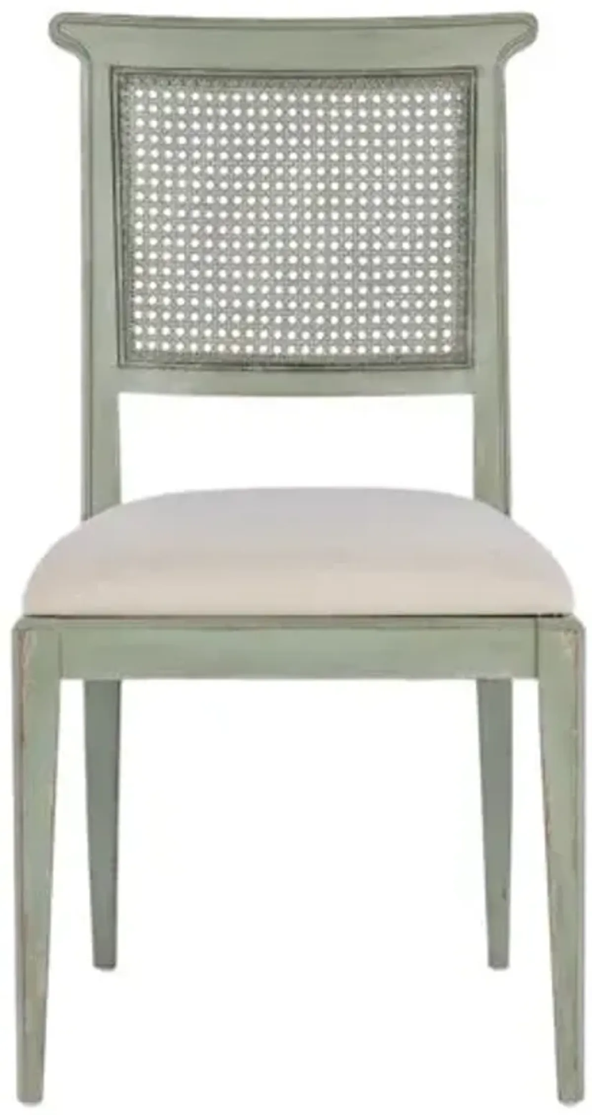 Charleston Upholstered Linen Cane Back Side Chair - Hooker Furniture - Green