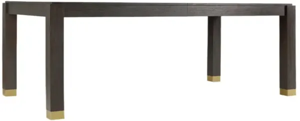 Curata Rectangular Extension Dining Table - Midnight/Brass - Hooker Furniture
