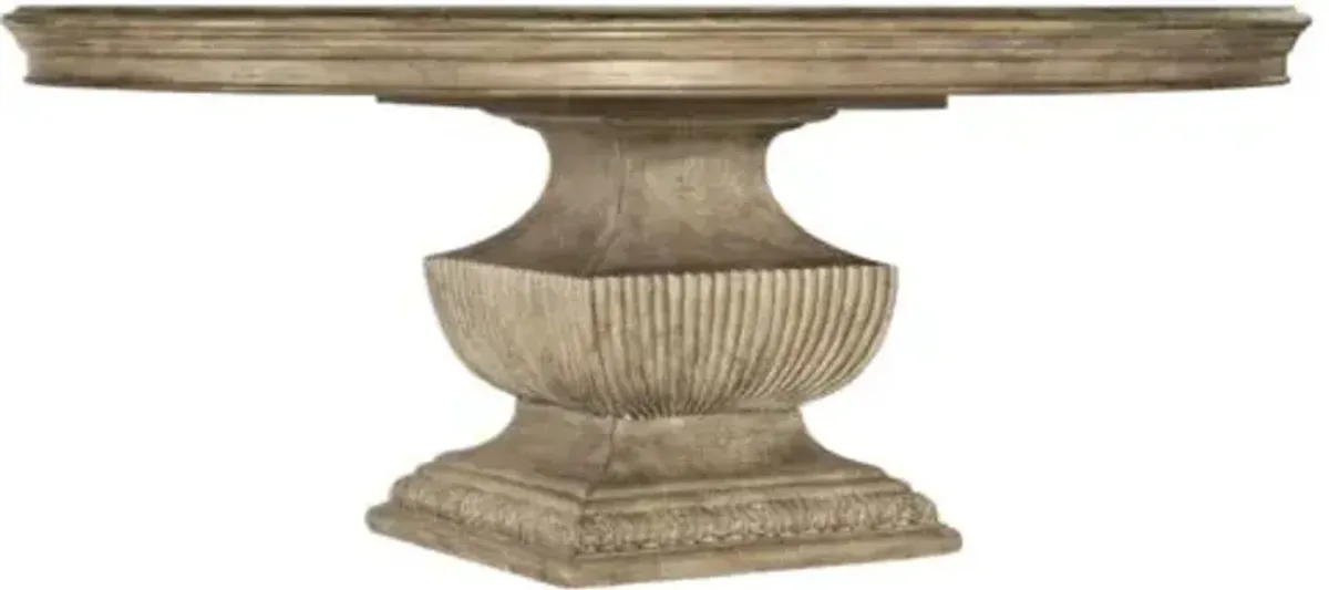 Castella 72" Round Urn Dining Table - Antique Slate - Hooker Furniture