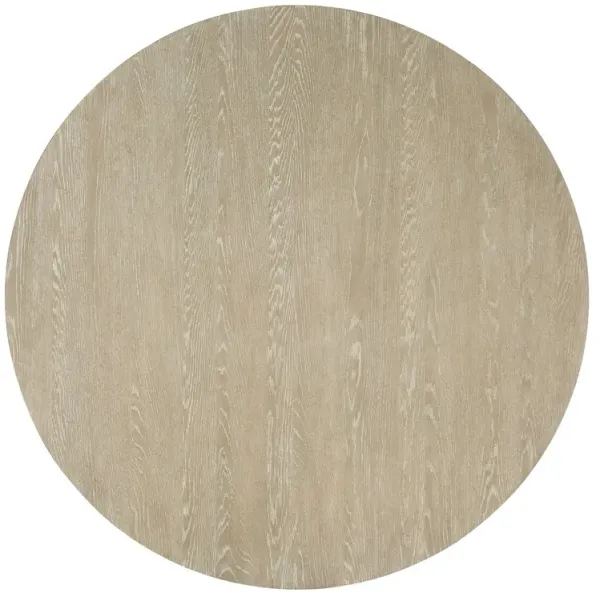 Cascade Pedestal Dining Table - Terrain/Textured Crackled Gesso - Hooker Furniture