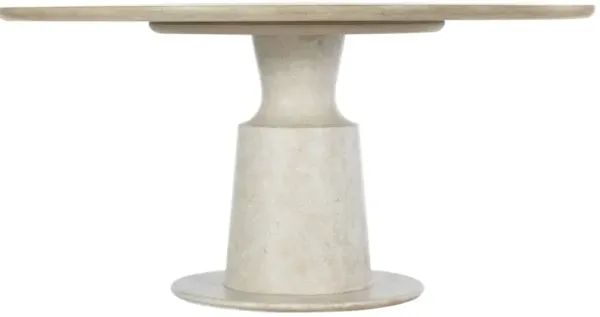 Cascade Pedestal Dining Table - Terrain/Textured Crackled Gesso - Hooker Furniture