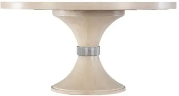 Nouveau Chic Round Pedestal Dining Table - Sandstone - Hooker Furniture