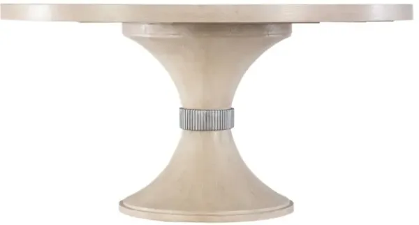 Nouveau Chic Round Pedestal Dining Table - Sandstone - Hooker Furniture