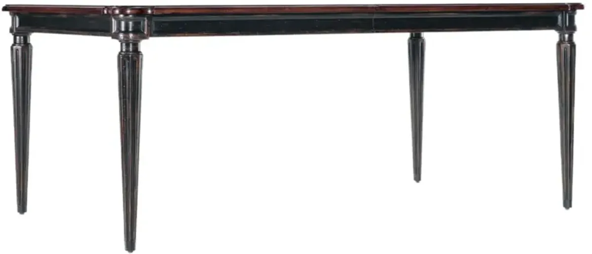 Charleston Leg Rectangular Extension Dining Table - Black Cherry - Hooker Furniture