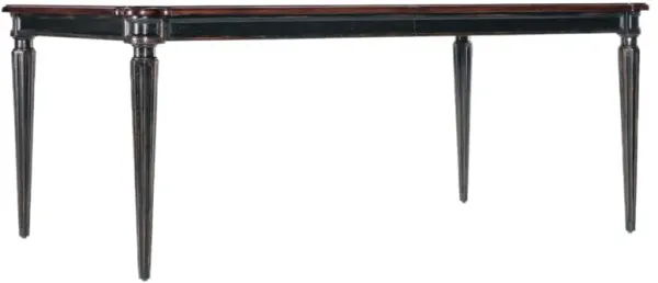 Charleston Leg Rectangular Extension Dining Table - Black Cherry - Hooker Furniture