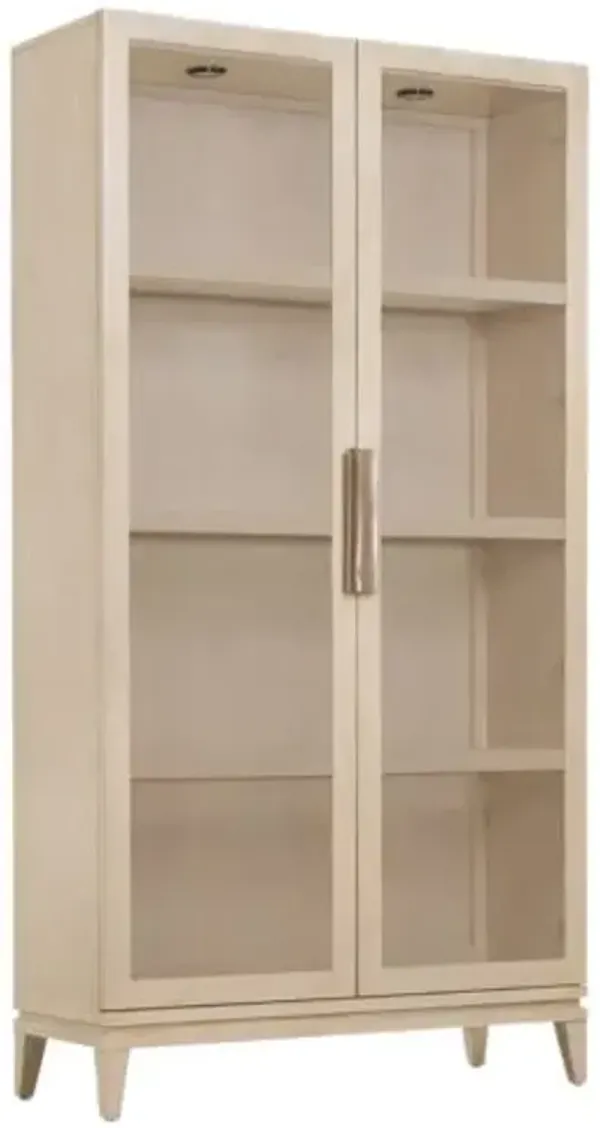 Westwood Display Cabinet - Polished Limestone - Hooker Furniture - Beige